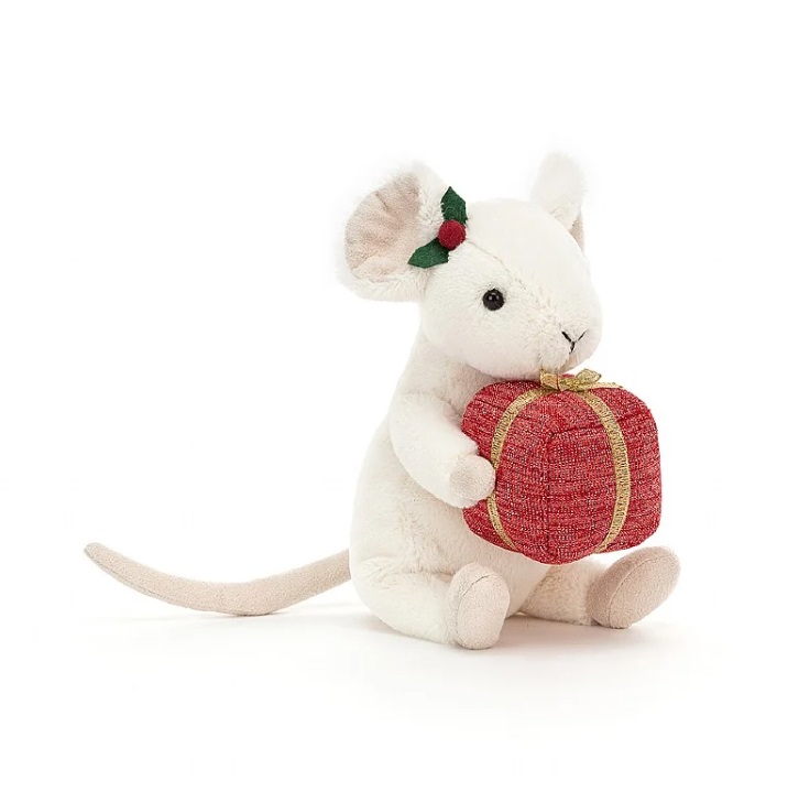Peluche de Noël merry mouse present jellycat