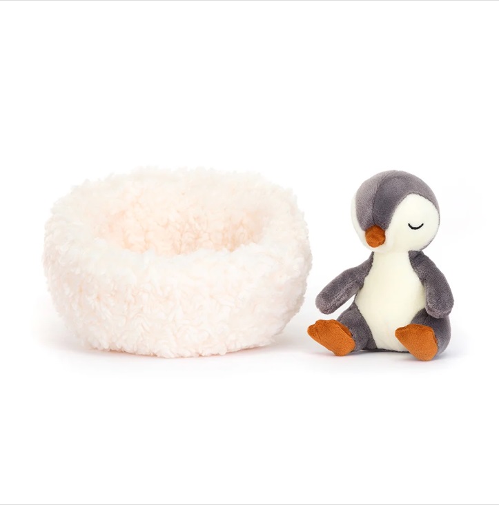 eluche pingouin en hibernation jellycat